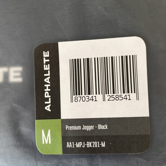 NEW Alphalete Men's PREMIUM V2 JOGGER BLACK - Picture 9 of 10